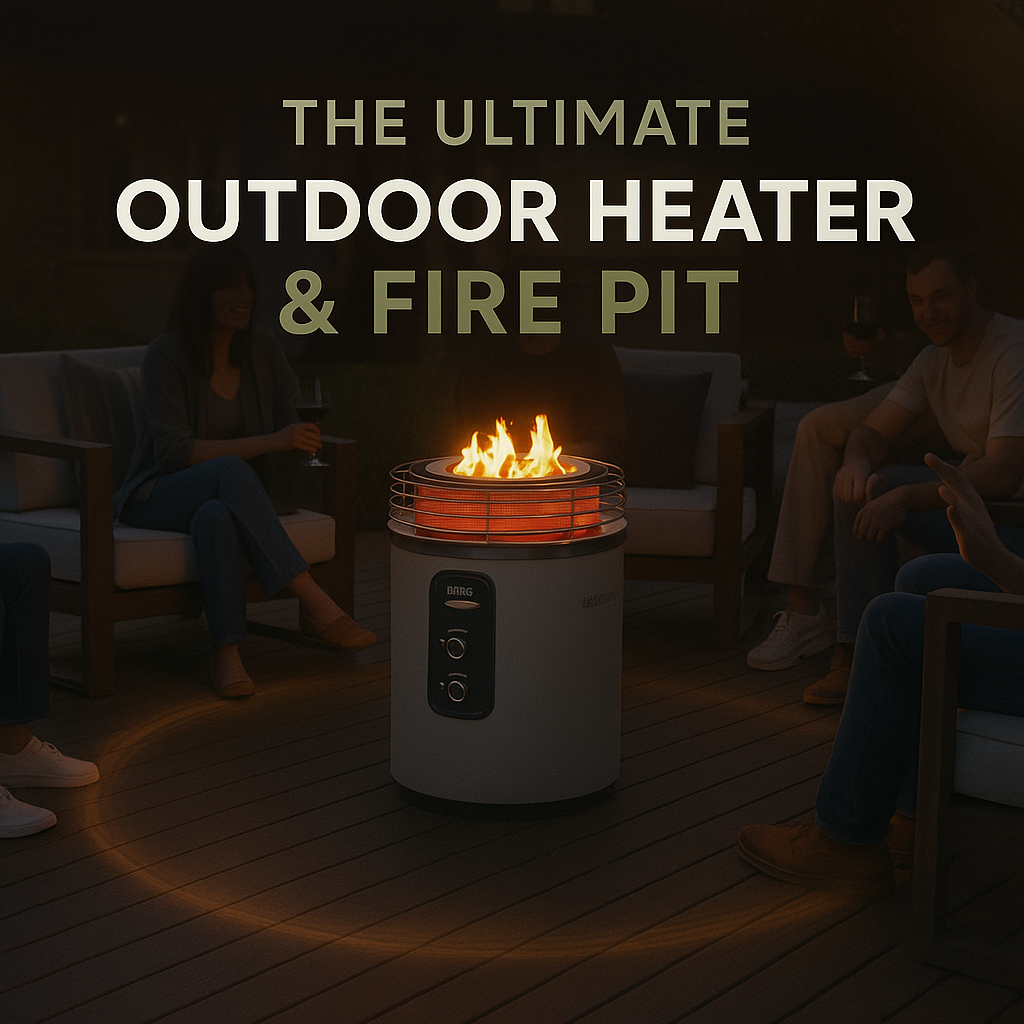 HomeTreasure™ NovaGlow 360° – The Smokeless Outdoor Fire Pit & Heater