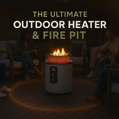 HomeTreasure™ NovaGlow 360° – The Smokeless Outdoor Fire Pit & Heater