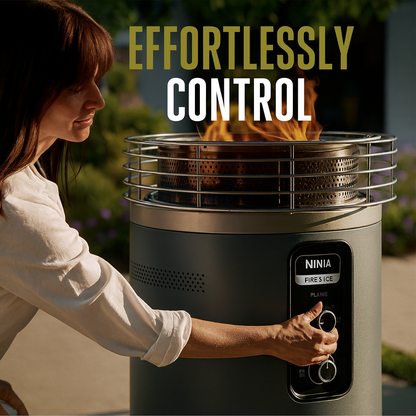 HomeTreasure™ NovaGlow 360° – The Smokeless Outdoor Fire Pit & Heater